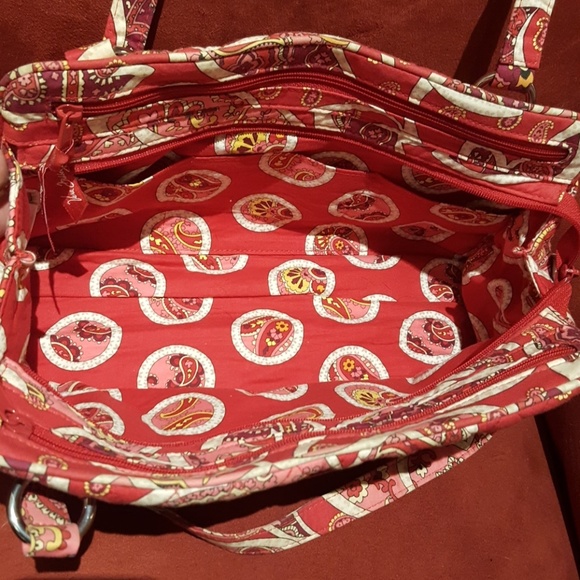 Vera Bradley red paisley purse - Picture 4 of 8
